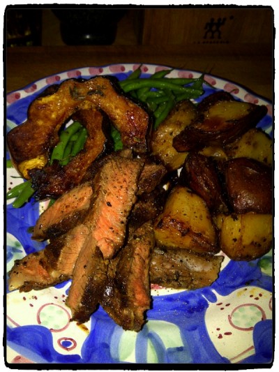 Steak, potatoes, green beans and squash - Tasty Meals - Undercover Chef - Nicolette Felix